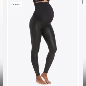 SPANX Mamma Faux Leather Leggings